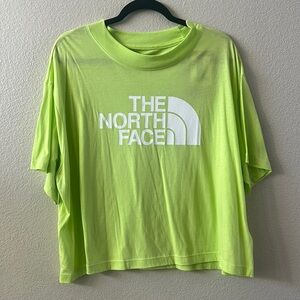 The North Face green crop tee. Size xxl. NWT
